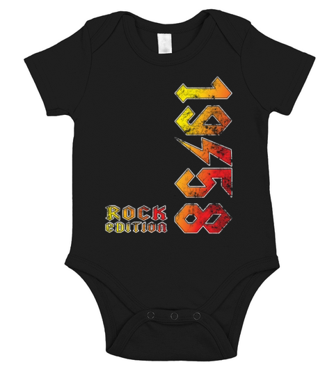 Geburtstag Rock Edition 1958 Short Sleeve Baby One-Piece