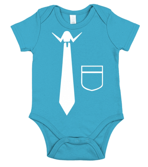 Gentlemen Tie Pocket Formal Funny T shirt Design Short Sleeve Baby One-Piece