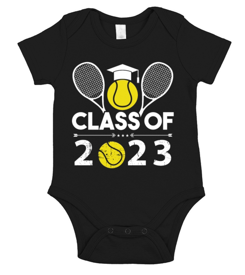 Graduation Class of 2023 Tennis Senior year Short Sleeve Baby One-Piece