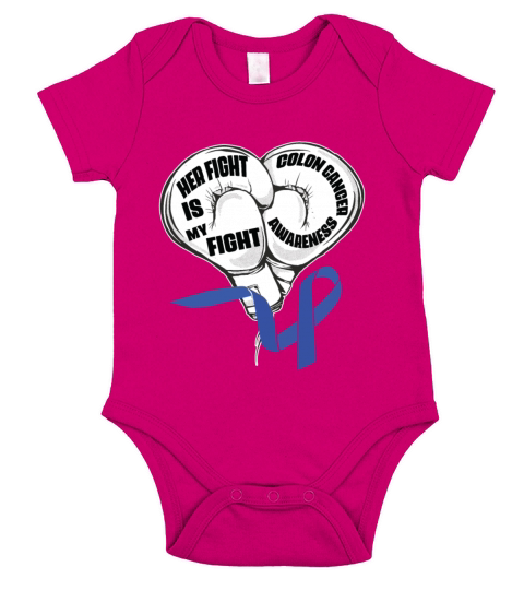 I Wear Blue Colon Cancer Awareness Survivor Short Sleeve Baby One-Piece