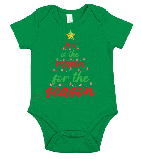 Jesus Is The Reason For The Seasonreligious womens Short Sleeve Baby One-Piece