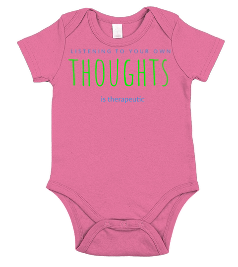 Listening to your own thoughts Short Sleeve Baby One-Piece