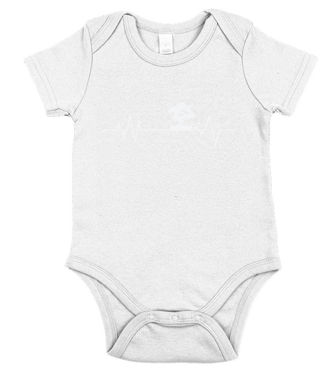 My Heart beats for Bonsai Garden Art Short Sleeve Baby One-Piece