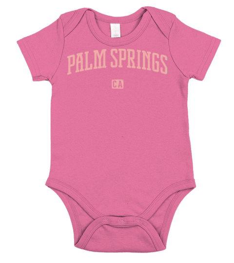 Palm Springs California Vintage Short Sleeve Baby One-Piece