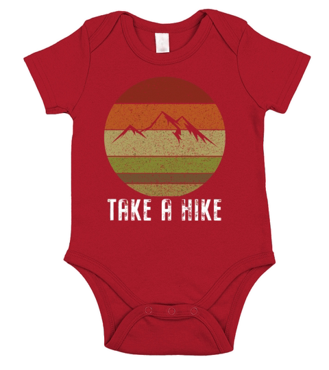 Retro Take A Hike Vintage Hiking Cam G T Short Sleeve Baby One-Piece