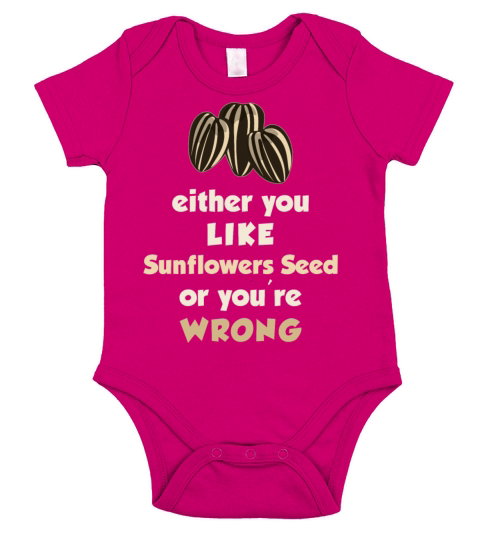Sunflower Seeds Short Sleeve Baby One-Piece