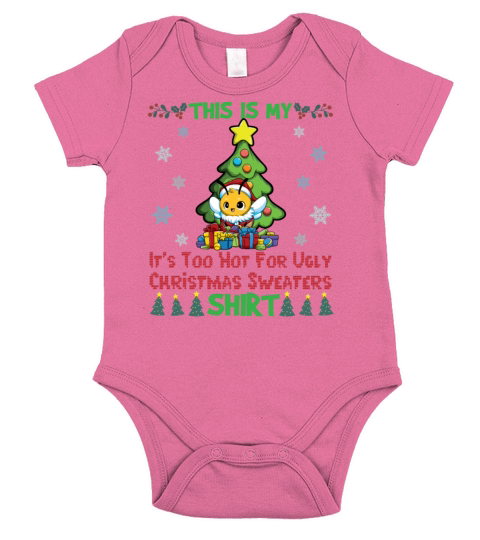 This Is My Its Too Hot For Ugly Christmas Sweater Short Sleeve Baby One-Piece