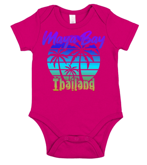 Vintage Mayan Bay Thailand Short Sleeve Baby One-Piece