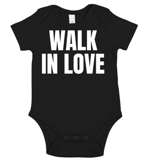 Walk In Love - Christian Quotes Short Sleeve Baby One-Piece