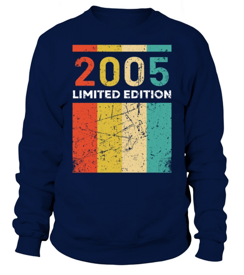 18 Years Vintage 2005 Retro 18th Birthday Sweatshirt Unisex