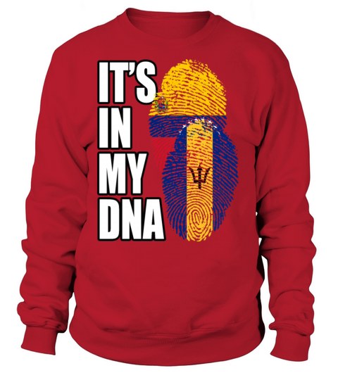 Barbadian And Venezuelan Mix Heritage DNA Flag Sweatshirt Unisex