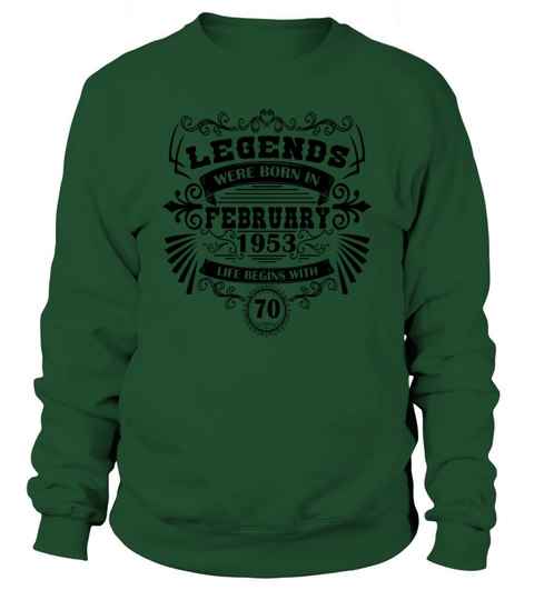 Birthday Vintage February 1953 Retro Sweatshirt Unisex