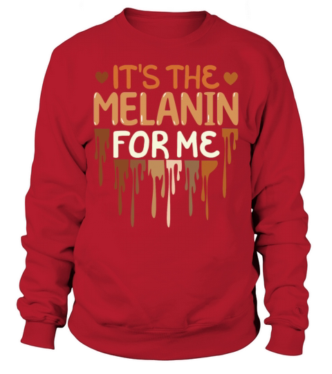 Dripping Colors Melanin Pride Black History Month Sweatshirt Unisex