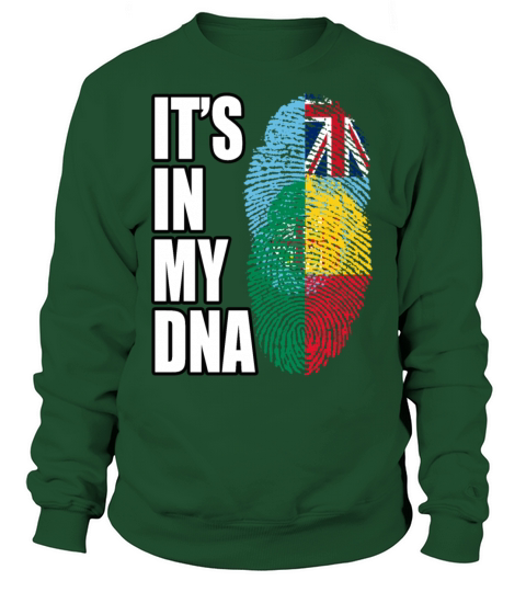 Fijian And Benin Mix Heritage DNA Flag Sweatshirt Unisex