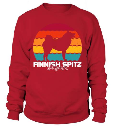 Finnish Spitz Whisperer Retro Vintage Sweatshirt Unisex