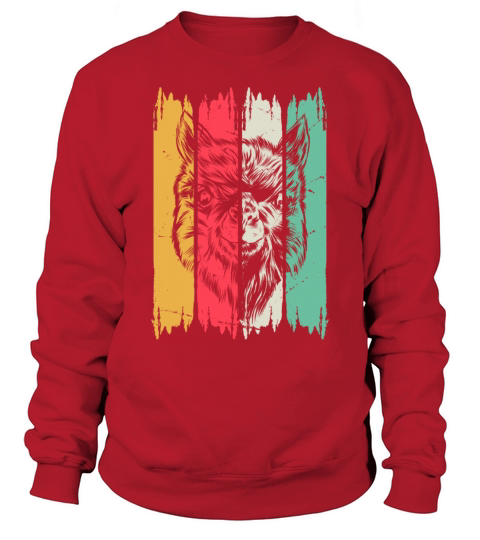 Llama Head Retro Llama Farmers - Vintage Llamas Ll Sweatshirt Unisex