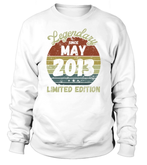 May 2013 - Vintage Birthday Present Sweatshirt Unisex