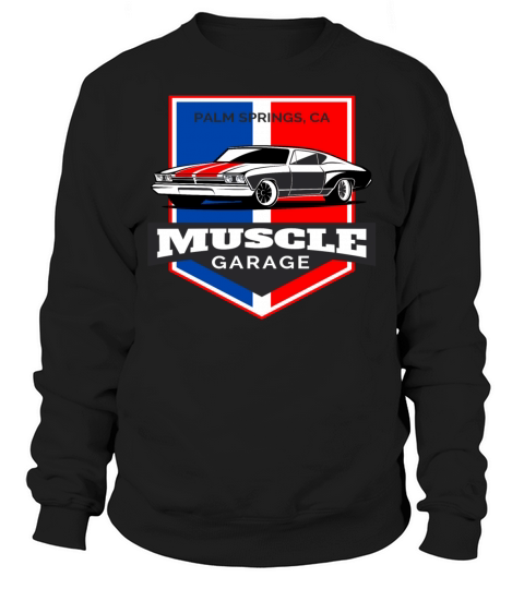 Muscle Car Garage Sweatshirt Unisex