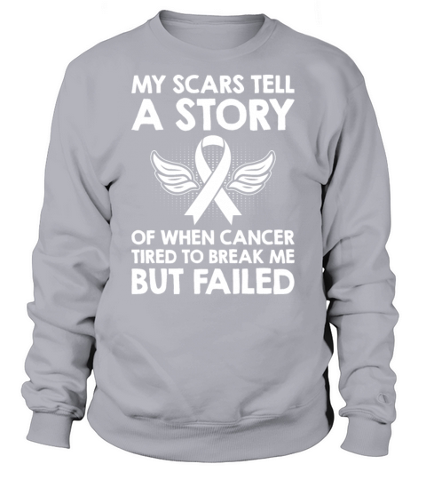 My Scars Tell a Story Lung Cancer Awareness Sweatshirt Unisex