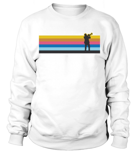 Trumpet Player Retro Vintage Sweatshirt Unisex