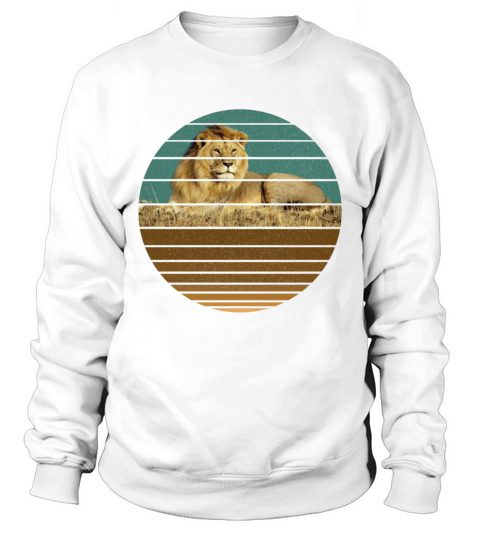 vintage retro sunset art of zoo Sweatshirt Unisex