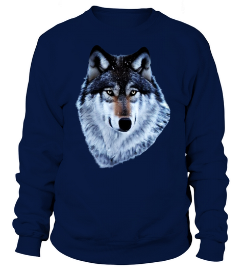 Wolf artwork design predator face imprint Sweatshirt Unisex