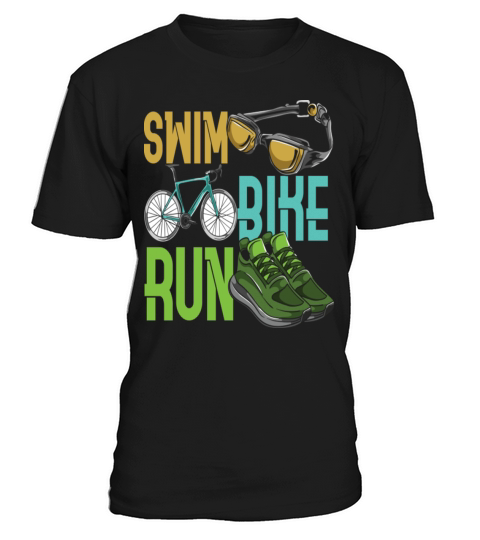Children Triathlet Swim Bike Run Triathlon T-Shirt Unisex