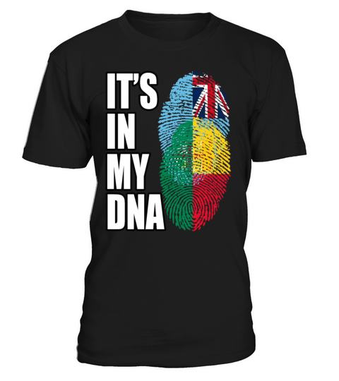 Fijian And Benin Mix Heritage DNA Flag T-Shirt Unisex