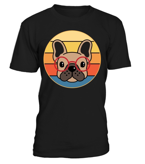 French Bulldog Dog Breed Vintage Retro Sunset T-Shirt Unisex
