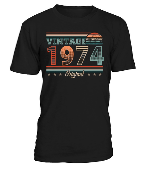 Vintage 1974 birthday 1974 Gift Retro Men Women T-Shirt Unisex