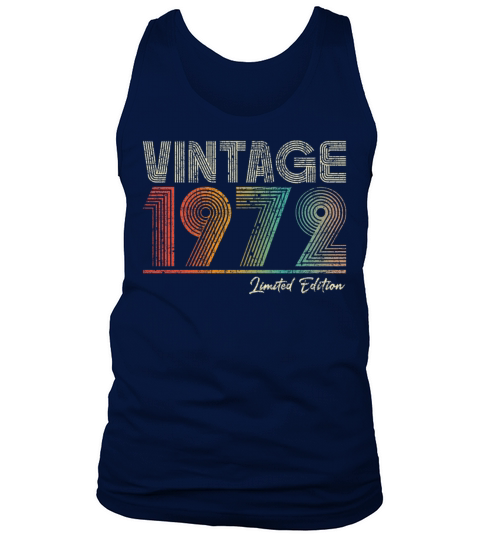 51 Years Old Vintage 1972 51st Birthday Gifts Tank Top Unisex