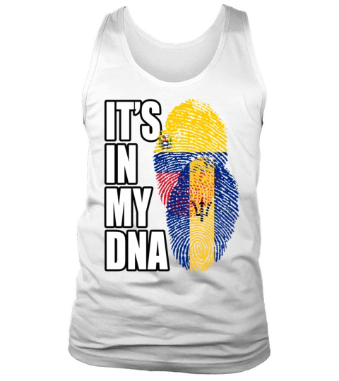 Barbadian And Venezuelan Mix Heritage DNA Flag Tank Top Unisex