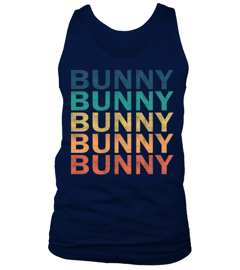 Bunny Name T Shirt - Bunny Vintage Retro Name Gift Tank Top Unisex
