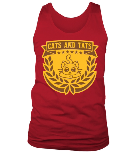 cats and tats quote Tank Top Unisex
