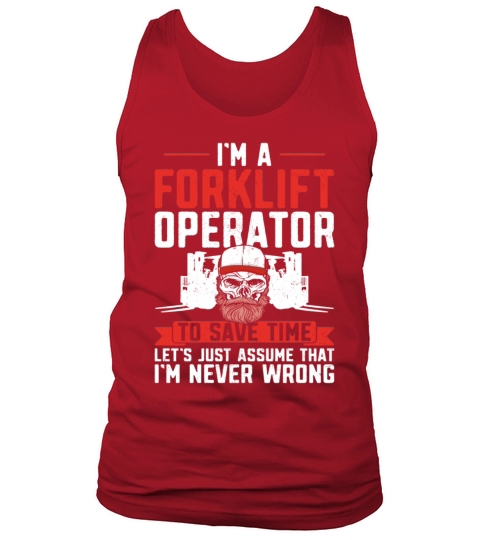 Certified Forklift Truck Operator Tank Top Unisex