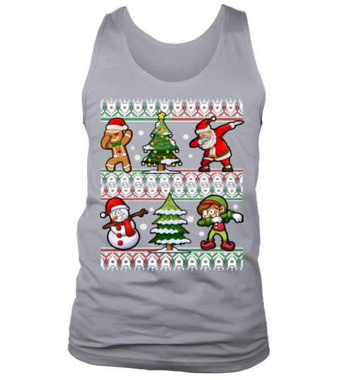 Dabbing Santa Elf Snowman Gingerbread Christmas Tank Top Unisex