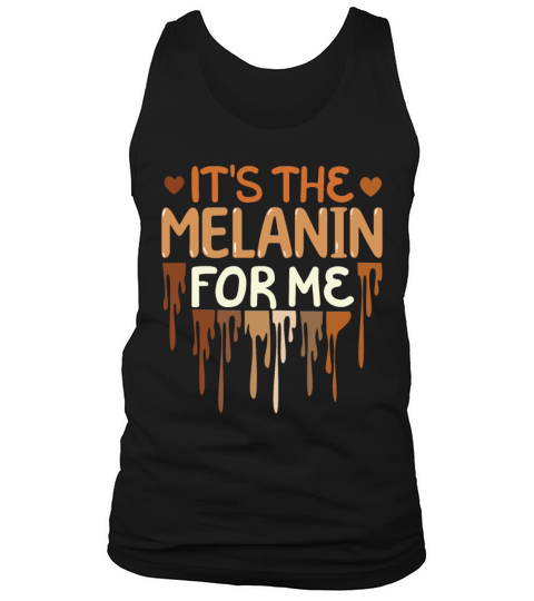 Dripping Colors Melanin Pride Black History Month Tank Top Unisex