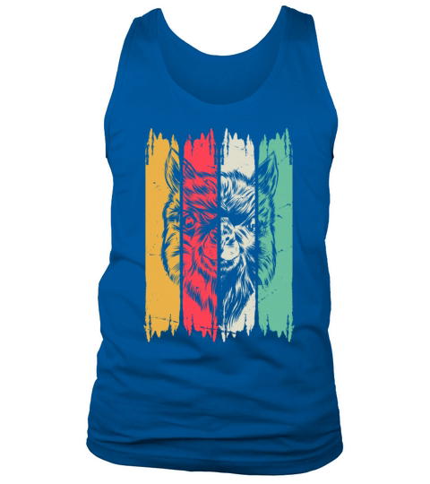 Llama Head Retro Llama Farmers - Vintage Llamas Ll Tank Top Unisex