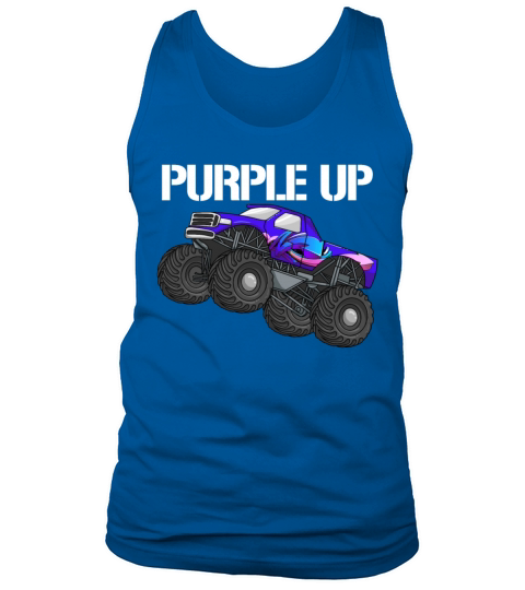 Purple Up Monster Truck Military Kids Purple Upboy Tank Top Unisex