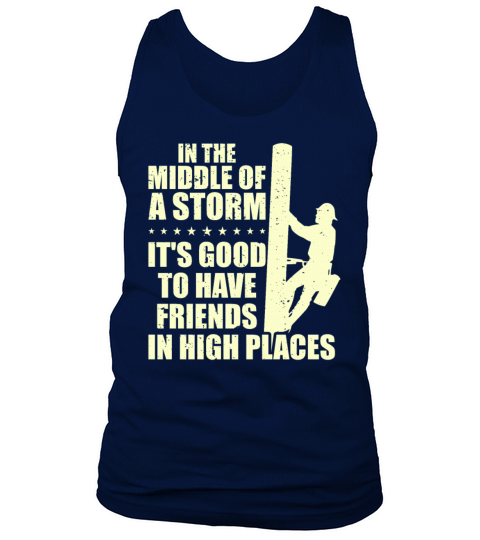 Thank A Lineman Quote Electrical Lineman Tank Top Unisex