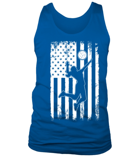 Vintage USA American Flag Volleyball Player Tank Top Unisex