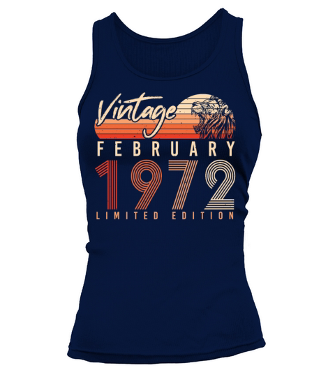 1972 February Limited Vintage Tank top Woman