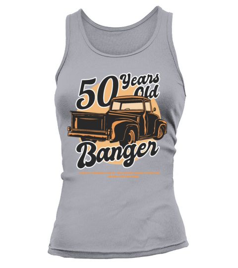 50 Years Old Vintage Classic American Car Truck Tank top Woman