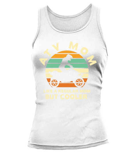 all terrain vehicles funny MOM retro sunset art mi Tank top Woman