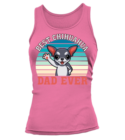 Best Chihuahua Dad Ever Retro Vintage Sunset Tank top Woman