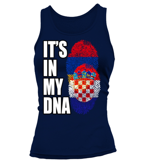 Croatian And Armenian Mix Heritage DNA Flag Tank top Woman