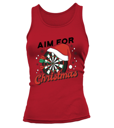 Dart-Board Santa Hat Christmas Cool Sport X-Mas H Tank top Woman