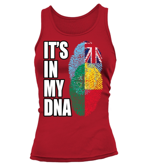 Fijian And Benin Mix Heritage DNA Flag Tank top Woman