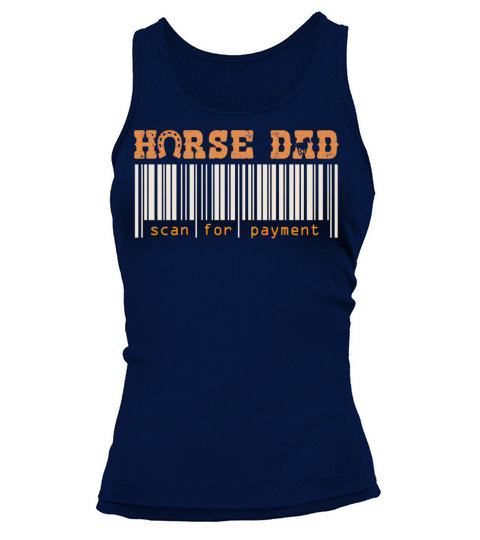 Horse Dad Scan For Payment Vintage Funny Horses Ri Tank top Woman