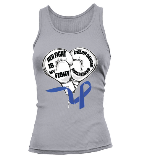 I Wear Blue Colon Cancer Awareness Survivor Tank top Woman